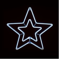 DOUBLE STARS 300 NEON LED DOUBLE SMD ΦΩΤ ΨΥΧΡΟ ΛΕΥΚΟ ΣΤΑΘΕΡΑ IP44 55cm ΣΥΝ 1.5m  | Aca | X083002415